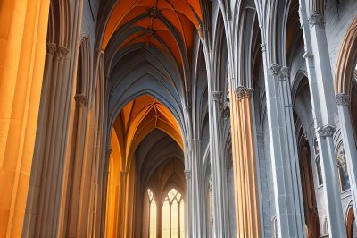 church, architecture, gothic, cathedral, brick, pattern, vault, tall, copenhagen, denmark, europe, structure, sanctuary, symmetry, interior, lighting, many, medieval, peace, historical