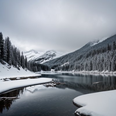 lake, mountains, winter, snow, forest, alps, cabin, morning, silence, mist, stunning view, nature, reflection, blue sky, scenery, tranquility, natural landscape, austrian alps, remote village, photographer's paradise