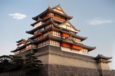 japanese castle, osaka, osaka castle, architecture, landmark, nature, heritage, historical, samurai, bushido, defense, stone, traditional, imperial, culture, intact, tourism, refuge, symbol, sunrise, japanese culture