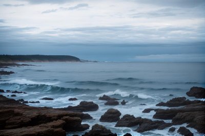 coast, sea, clouds, calm, waves, pebble beach, nature, blue, peaceful, summer, view, silence, grey sky, shoreline, weather, relaxation, no people, solitude, cold water, sunrise