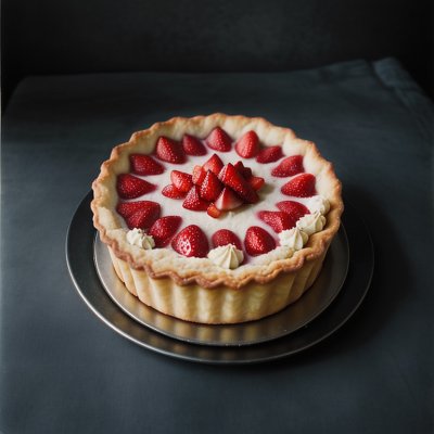 tart, strawberry, jam, dessert, pastry, crusty, sweet, baked, food, delicious, fresh, buttery, snack, gourmet, treat, fruit, red, round, plate, slate