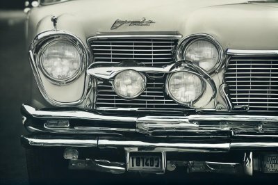 vintage, car, lights, shiny, chrome, classic, automotive, headlights, history, detail, american dream, car wallpapers, curiosity, retro, iconic, aesthetics, iconic car, vintage car, collectible, retro car