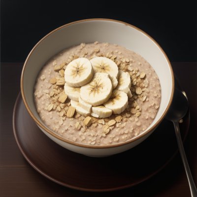 oatmeal, banana, breakfast, cinnamon, bowl, healthy, cooked, warm, fruit, milky, spoon, nourishing, texture, filling, comfortable, dietary, cozy, rustic, porridge, dishware