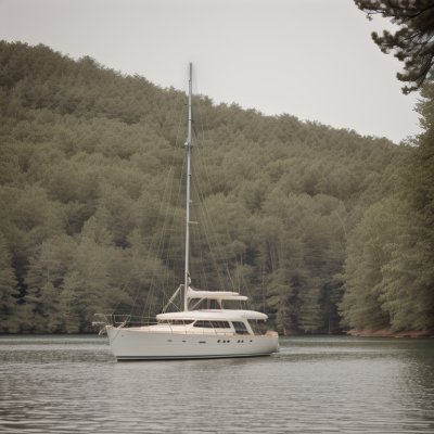 yacht, lake, sailboat, dock, forest, trees, nature, boating, tranquility, relaxation, summer, outdoors, boat, park, tree line, picnic, water surface, moored, green, cloudy