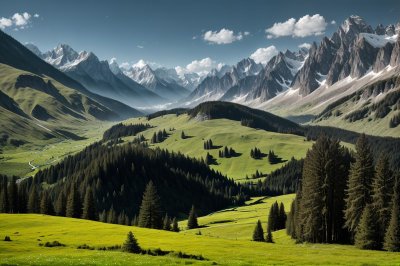 mountains, nature, morning, meadow, forest, valley, alps, hut, peace, idyll, hiking, allgäu, green, country road, cottage, sky, holiday, peak, silence, mood