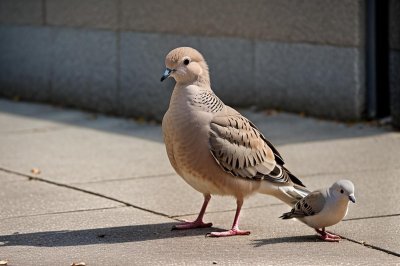 dove, sidewalk, feathers, shadow, birds, standing, eastern, spotted, spotted dove, nature, bird species, wild, ground, gravel, wild birds, animals, ecosystem, environment, resting, beak