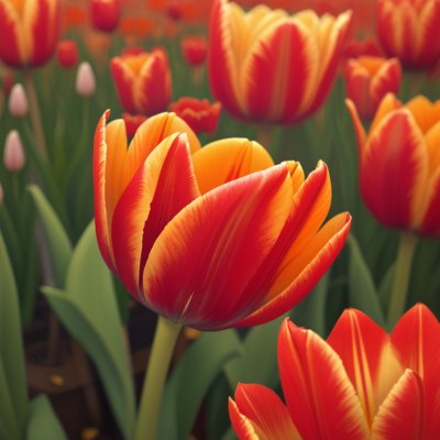 tulip, flower, red, flower wallpaper, orange, petals, spring, nature, garden, close-up, blooming, flora, beauty, beautiful flowers, gardening, botany, outdoor, beautiful, flower background, cultivation, fresh, colorful, caption
