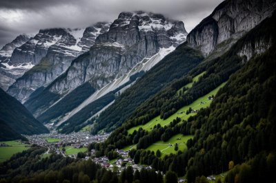 glarus, nature, switzerland, mountains, alps, glarnerland, landscape, braunwald, spring, characteristic, trail, sky, glärnisch, hiking, waterfall, snow, trees, mountain massif, ecology, panorama, tourism