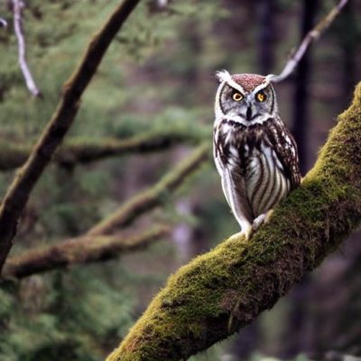 owl, forest, tree, moss, nature, wildlife, animal, owl in forest, natural environment, perched on branch, daylight, spring season, glare, serenity, soothing, close-up, golden hour, illumination, natural landscape