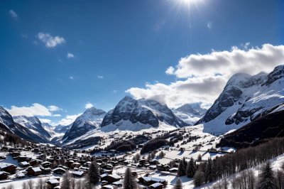 alps, switzerland, mountains, snow, winter landscape, blue sky, clouds, hiking, nature, hiking trail, landscape, peaceful, outdoors, view, cascading mountains, tranquility, natural beauty, ecotourism, clean air, peaceful excursion, spring thaw