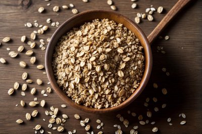 oats, grain, wood, table, healthy, breakfast, cereal, fiber, nutrition, healthy eating, bowl, wooden, natural, kernel, wheat, close-up, dessert, vegan, diet
