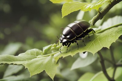 beetle, insect, wood, nature, leaf, sprout, yellow-green, macro, outdoors, forest, wilderness, invader, larva, stalk, detail, multicolored, camera, large, inside, colored, longhorn beetle