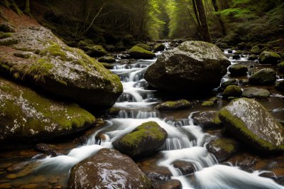 nature, stream, rocky, forest, waterfall, rock formation, water flow, bank, moss, tranquil, natural beauty, high contrast, elevation, ecology, calm, natural scene, tourist destination, asian mountains, trees in background, south korea, water falling on rocks