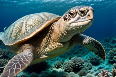 turtle, ocean, nature, animal, underwater, coral reef, swimming, sea turtle, natural habitat, sunlight, ecosystem, environment, adventure, travel, biology, animal behavior, conservation, water, depths, peaceful