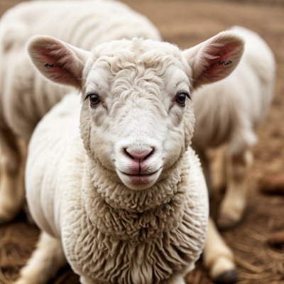 lamb, curious expression, sheep, agriculture, livestock, portrait, countryside, nature, white, wool, spring, outdoors, natural, young, mammals, animal, cute, headband, outdoor, fluffy, green