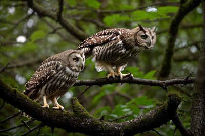 owl, bird of prey, animal, nature, tree, forest, fungus, feather, beak, high contrast, freedom, wild, hunting, wing, protection, landscape, branch, ecosystem, natural habitat, natural surroundings