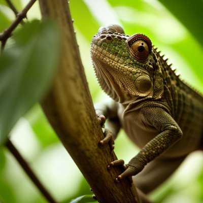 chameleon, reptile, animal, exotic, close-up, green, nature, wildlife, camouflage, habitat, branch, insect, tropical, leaf, eco-friendly, lizard, arboreal, summer, flora, biome