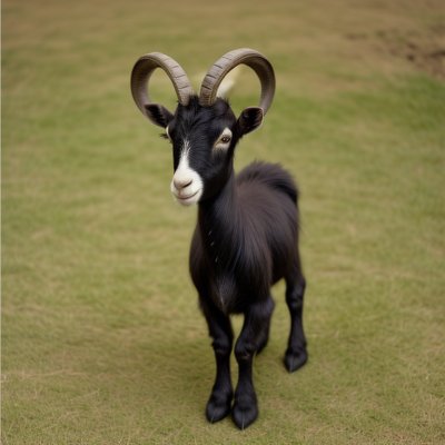 goat, pygmy goat, spot, animal, mammal, horns, black, gray, grass, green, outdoors, farm, cute, pet, agriculture, nature, meadow, animalistic, field, countryside