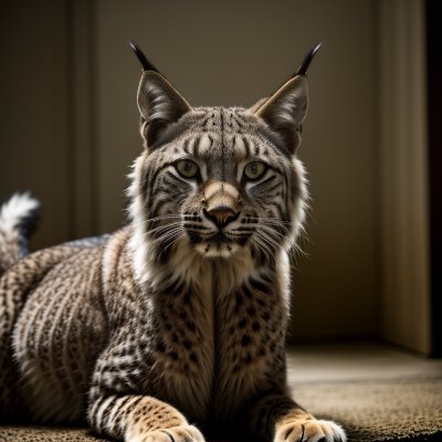 lynx, predator, animal, pet, feline, mammal, cat, carnivore, wild, fur, ears, eyes, nature, zoo, character, tail, hunting, north, hairy, camouflage, beauty, branch — Демотиватор