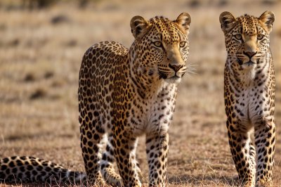 leopard, predator, tanzania, africa, serengeti, wildlife, safari, grass, camouflage, hunter, big cat, steps, eye, golden, wildness, nature, grace, prey, spotted pattern, animal kingdom