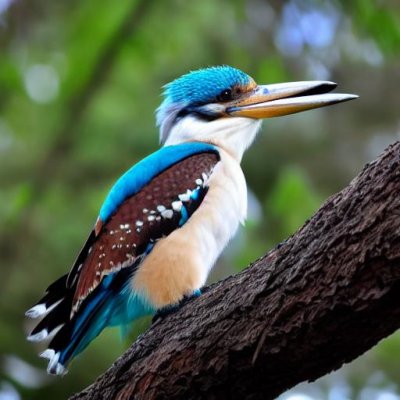 kookaburra, kingfisher, bird, animal, nature, wildlife, avian, tree bark, feathers, habitat, wild, natural, birdwatching, loud laugh, australia, eyes, green background, outdoor photography, blurred background