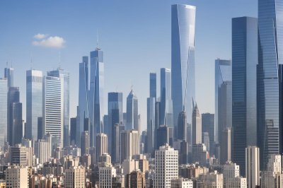 cityscape, buildings, tall, architecture, modern, towers, street, cars, people, metropolis, warsaw