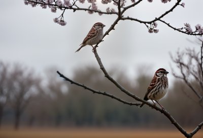 sparrow, mobile wallpaper 4k, branch, springtime, iphone wallpaper, lock screen wallpaper, nature, birdwatching, soft colors, cherry blossom, ipad wallpaper, wildlife photography, mobile wallpaper, tranquility, beautiful wallpaper, phone wallpaper, small birds, urban nature, avian, wallpaper, background, samsung wallpaper, 4k, desktop wallpaper, desktop background