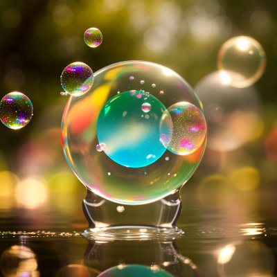 soap bubbles, multicoloured, soapy water, reflection, balls, fun, flying, ease, abstract, blow, hover, air, nature, background, iridescent, outdoors